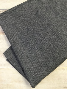 Charcoal Grey Faux Denim Cotton Spandex