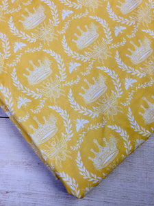 Clearance Cotton Spandex Yellow Crowns