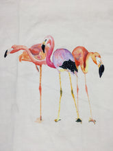 Load image into Gallery viewer, Clearance Water Color Flamingo Cotton Spandex Panel