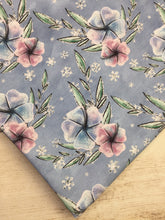 Load image into Gallery viewer, Clearance Cotton Spandex Periwinkle Winter Floral