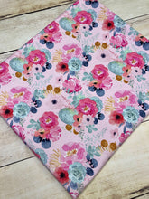 Load image into Gallery viewer, Pink Floral Cotton Spandex