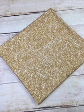 Load image into Gallery viewer, Champagne Gold Faux Glitter Cotton Spandex
