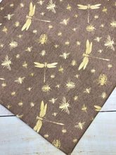 Load image into Gallery viewer, Golden Dragonflies Cotton Spandex