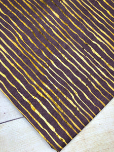 Gold Stripes Bamboo Spandex
