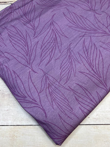 Purple Leaves Cotton Spandex