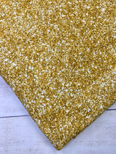 Load image into Gallery viewer, Bright Gold Faux Glitter Cotton Spandex