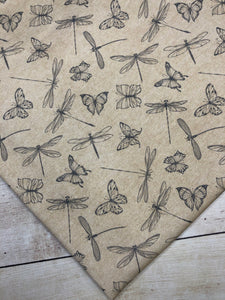 Butterflies and Dragonflies Cotton Spandex