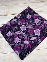 Load image into Gallery viewer, Moody Purple Floral French Terry