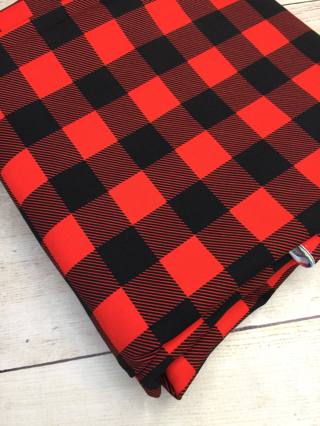 Red Buffalo Plaid French Terry