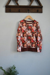 Rust Floral French Terry
