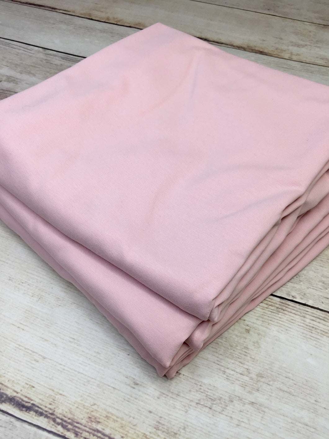 Pale Blush Pink Cotton Spandex Jersey 12oz