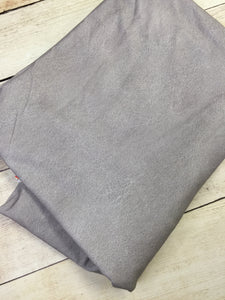 Light Grey Faux Leather Cotton Spandex