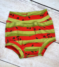 Load image into Gallery viewer, Red and Green Watermelon Stripes Cotton Spandex