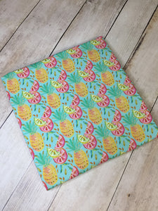 Clearance Cotton Spandex Tropical Pineapple