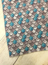 Load image into Gallery viewer, Clearance Cotton Spandex Teal Scales