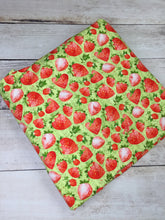 Load image into Gallery viewer, Green StrawBerries Cotton Spandex