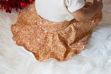 Load image into Gallery viewer, Peach Faux Glitter Cotton Spandex