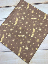 Load image into Gallery viewer, Golden Dragonflies Cotton Spandex