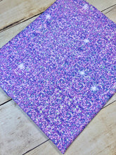 Load image into Gallery viewer, Light Purple Faux Glitter Cotton Spandex