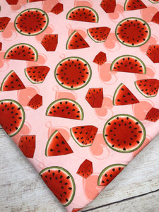 Pink Watermelon Slices Bamboo Spandex