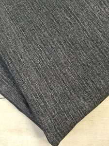 Charcoal Grey Faux Denim Cotton Spandex