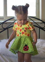Load image into Gallery viewer, LadyBugs and Hearts Cotton Spandex