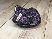 Load image into Gallery viewer, Purple Leopard Polyester Interlock