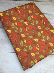 Clearance Cotton Spandex Autumn Leaves