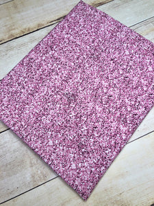 Light Pink Faux Glitter Cotton Spandex
