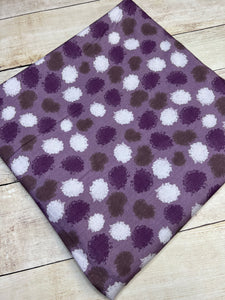 Purple Splotches Cotton Spandex