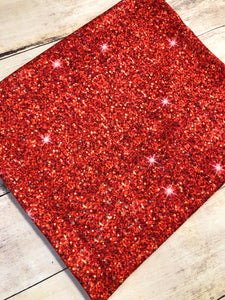 Red Faux Glitter Bullet
