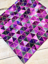 Load image into Gallery viewer, Fuchsia Galaxy Triangles French Terry