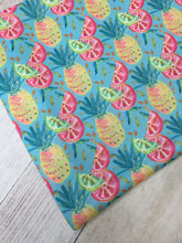 Load image into Gallery viewer, Tropical Fruit Polyester Interlock